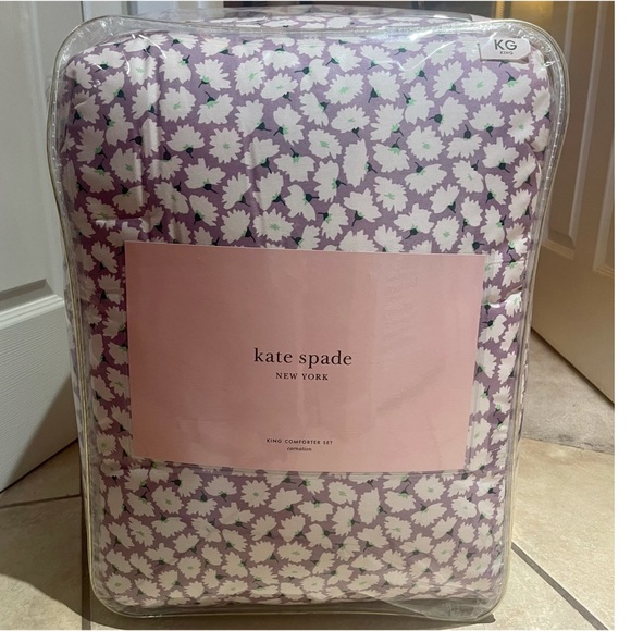 KATE SPADE NEW YORK carnation comforter/shams KING - Picture 3 of 3